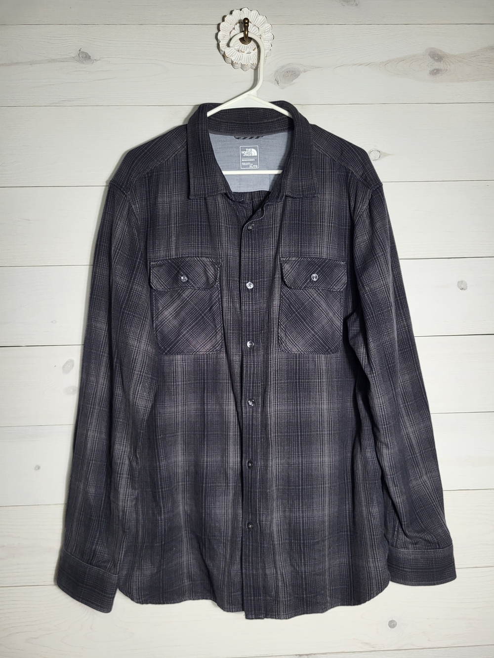 The North Face Men's Cotton Plaid Shirt Jacket Gorpcore Fall Winter.